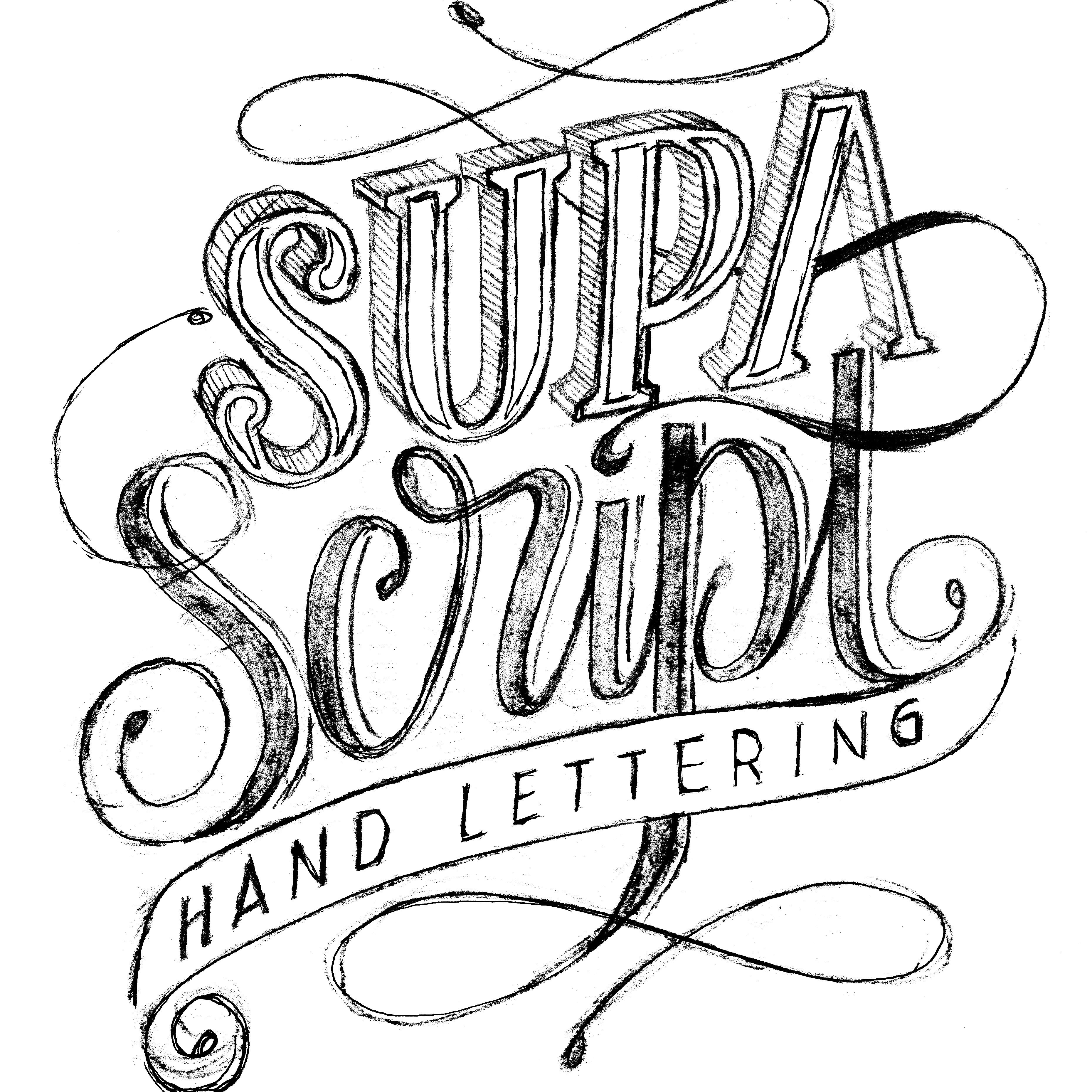 Custom hand lettering service and products by SupaScriptLettering