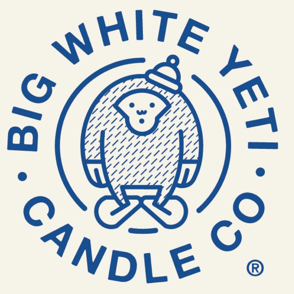 Downward Facing Yeti Soy Candle - 6oz tin or 8oz frosted glass jar