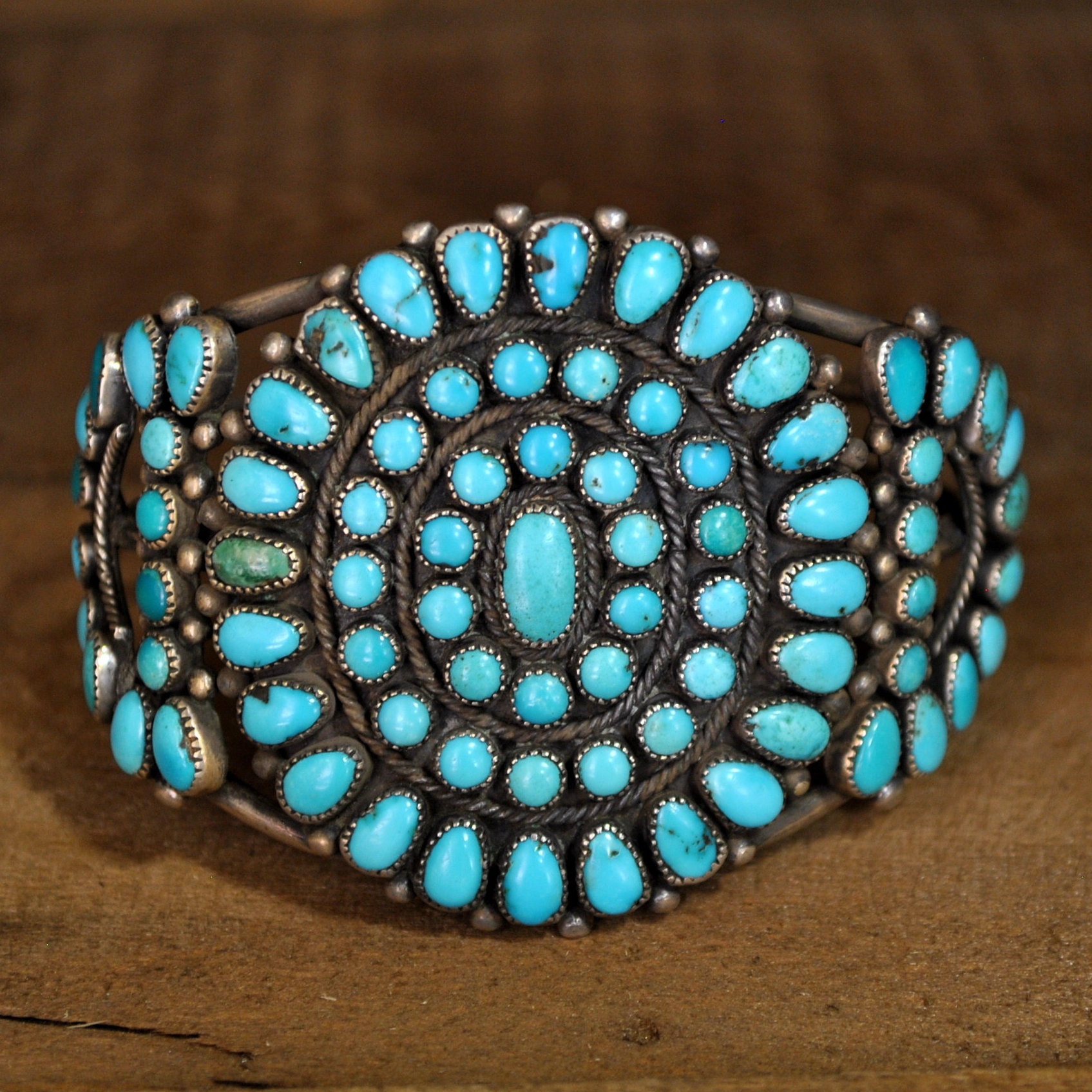 Necklace, Natural Stone, Jaclas, Turquoise, Vintage, 1298