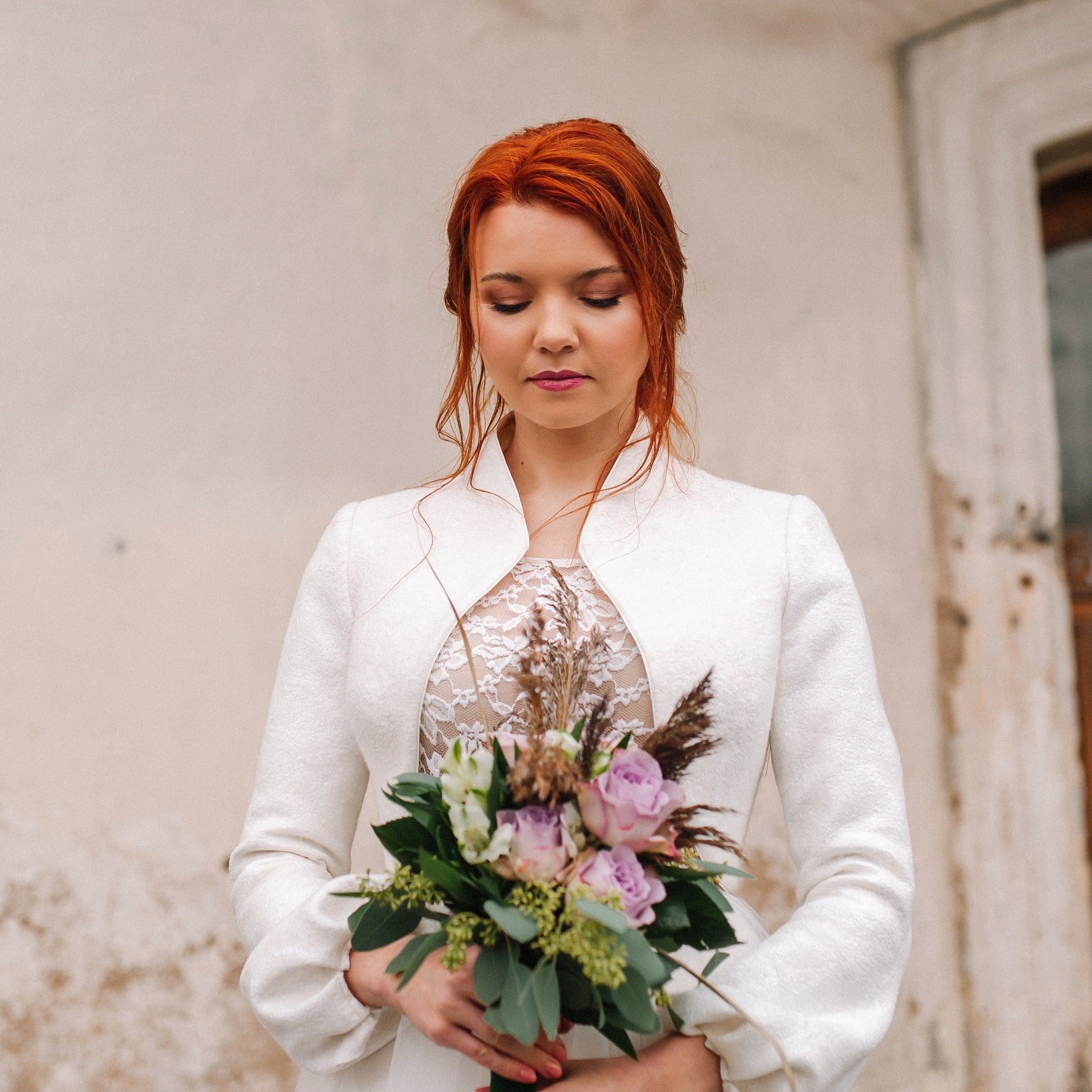 Burgundy bolero jacket for hotsell wedding