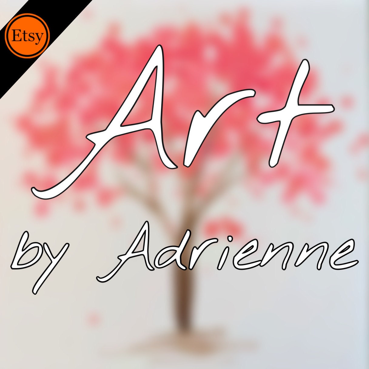 Hand painted ceramic tiles canvas and note by ArtByAdrienneStudio