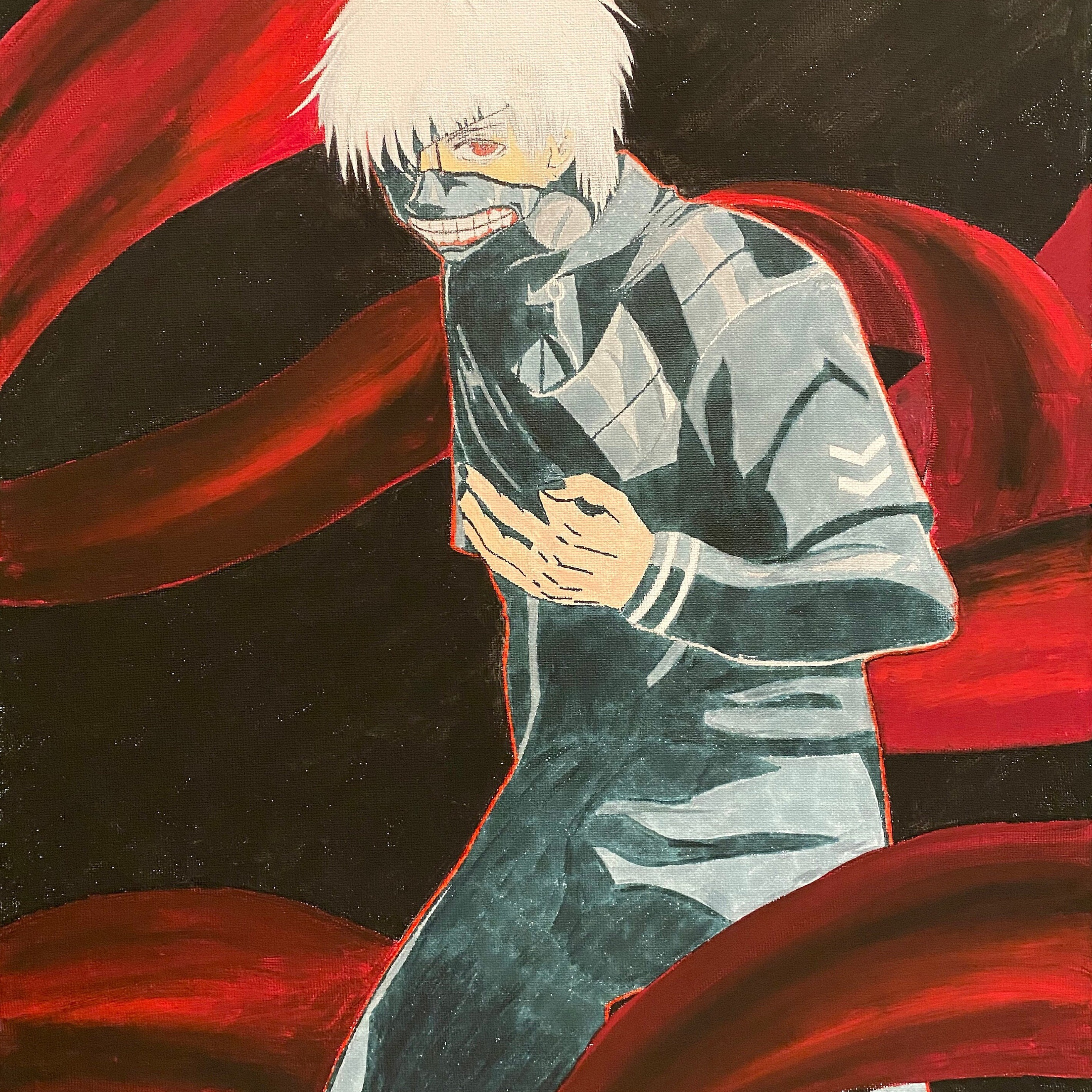 Tokyo Ghoul Kaneki Ken 16 X Canvas Wall Art Etsy Hong Kong