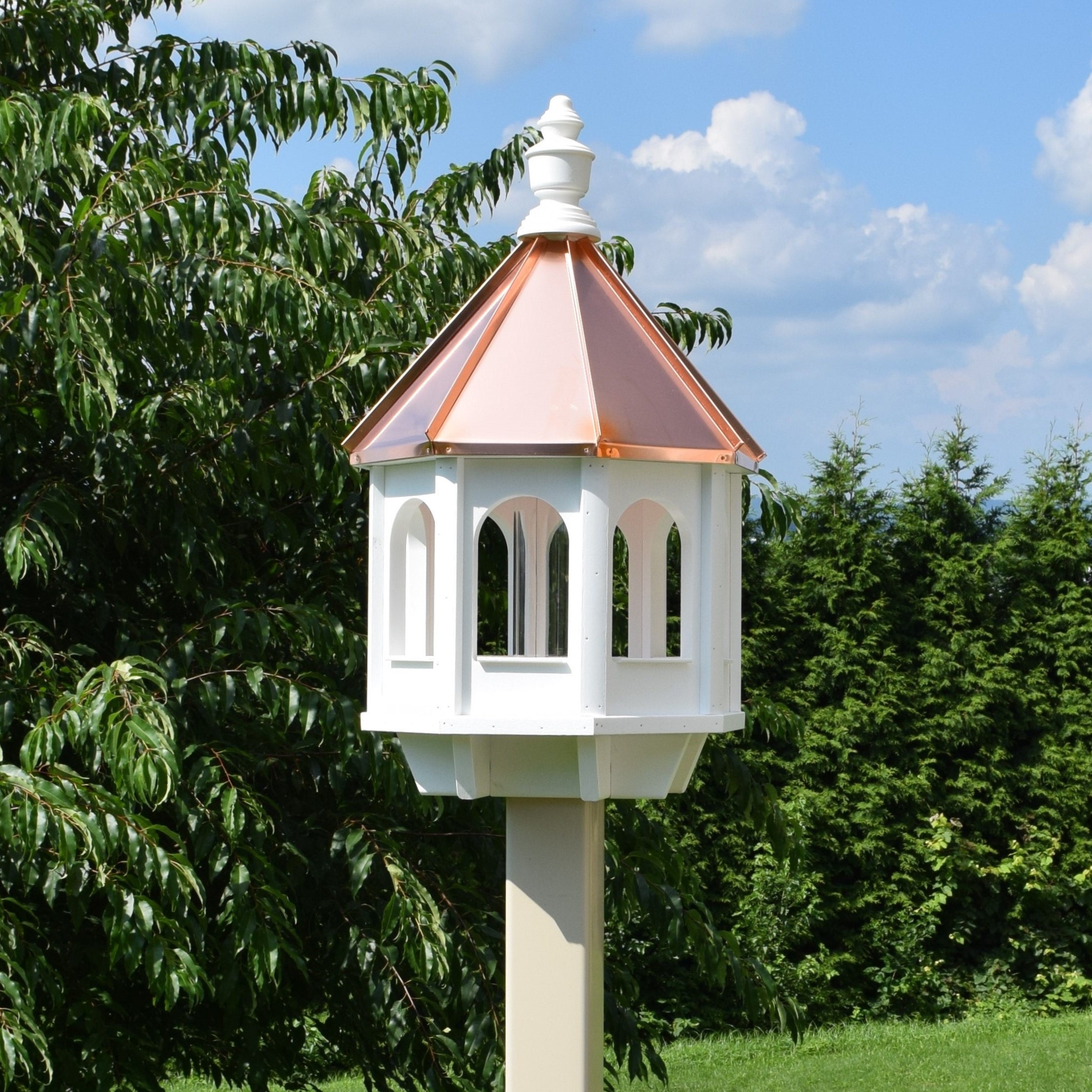 Grand Pavillon Birdhouse Bois Amish Handmade 8 Chambres