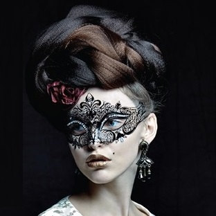 Women Masquerade Masks Halloween Bat Mask for Women Filigree Metal