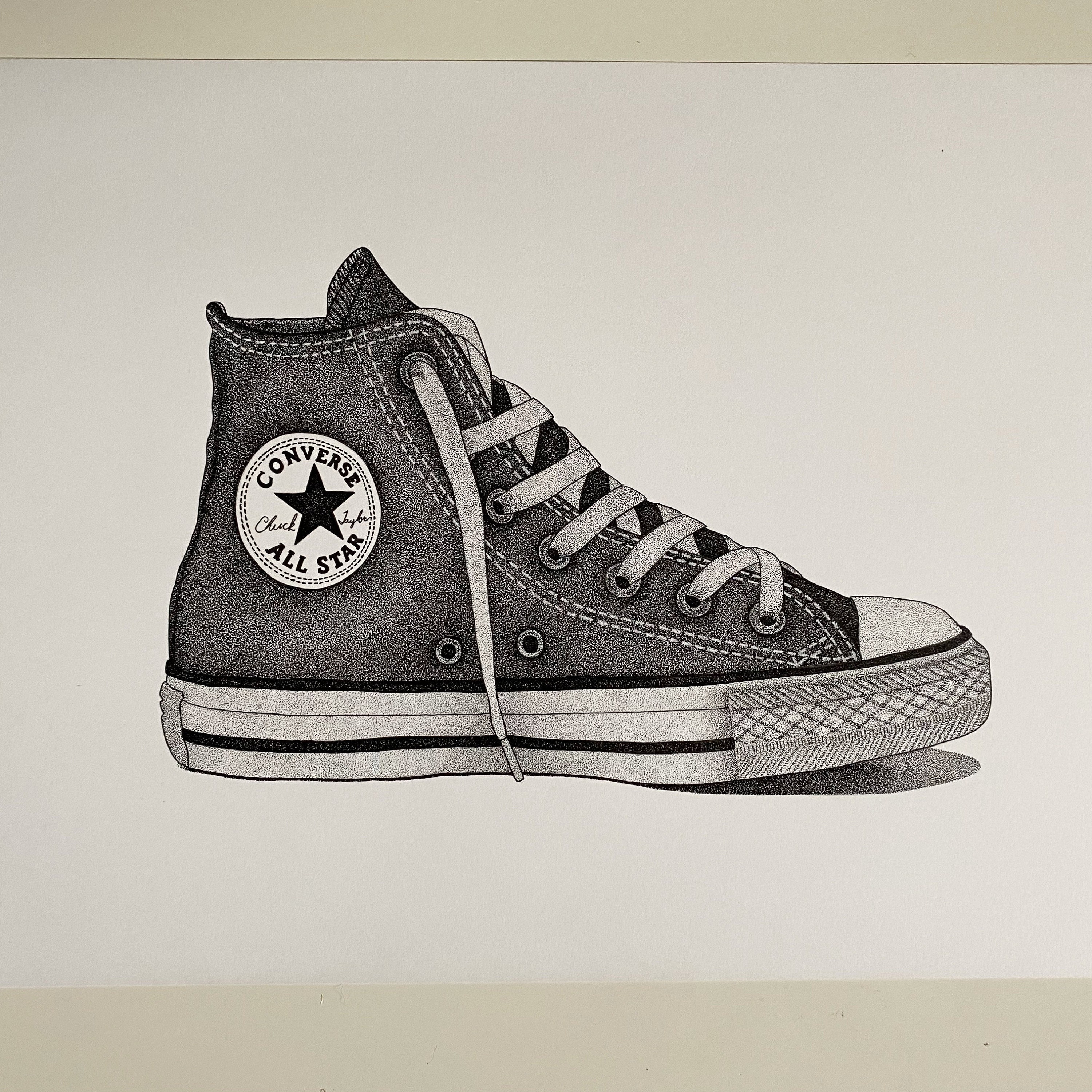 Converse Sneaker: Original Pen and Ink Drawing // Converse - Etsy Converse Sneaker: Original Pen and Ink Drawing // Converse - Etsy