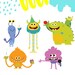 Cake Toppers Digital, Pop Ups, Bluey Characters DIGITAL, 1st Birthday ...