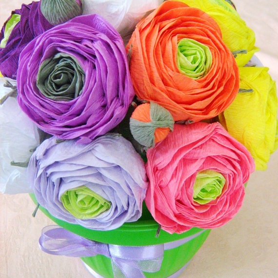 10 Large Mexican Paper Flowers/fiesta Centerpieces/paper Flowers