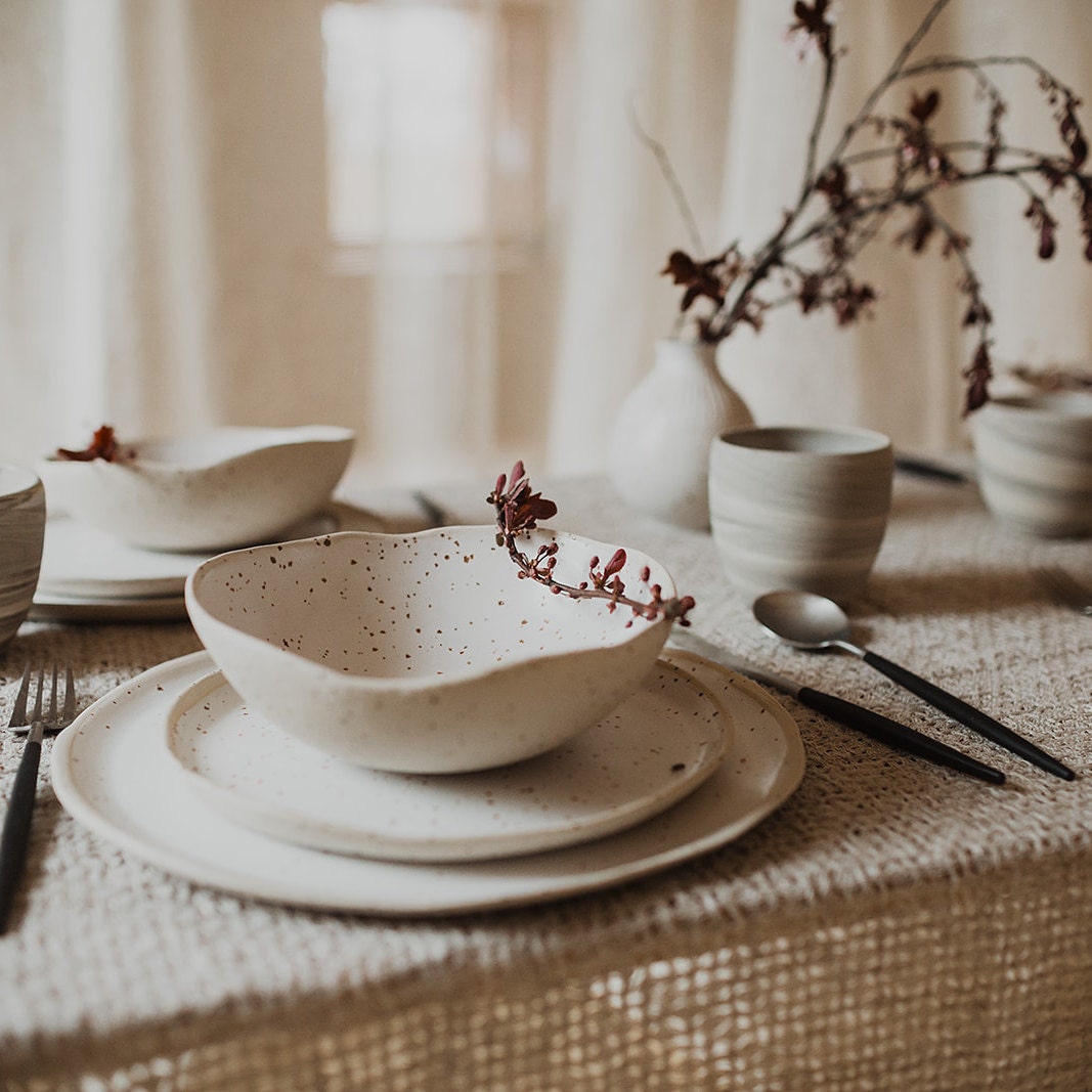 Nordic minimalist tableware handmade in Latvia by LaimaCeramics