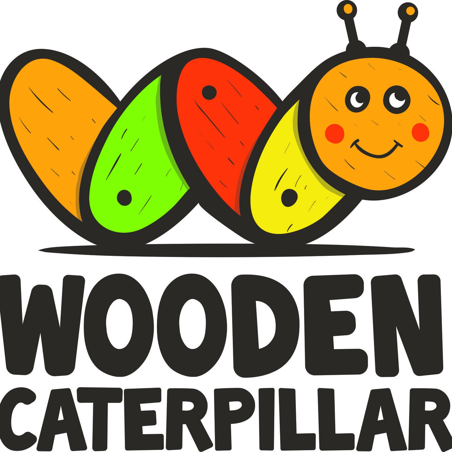 wooden caterpillar etsy