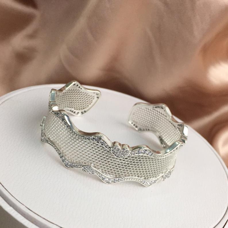 Abstract Elegance Ring 100% 925 