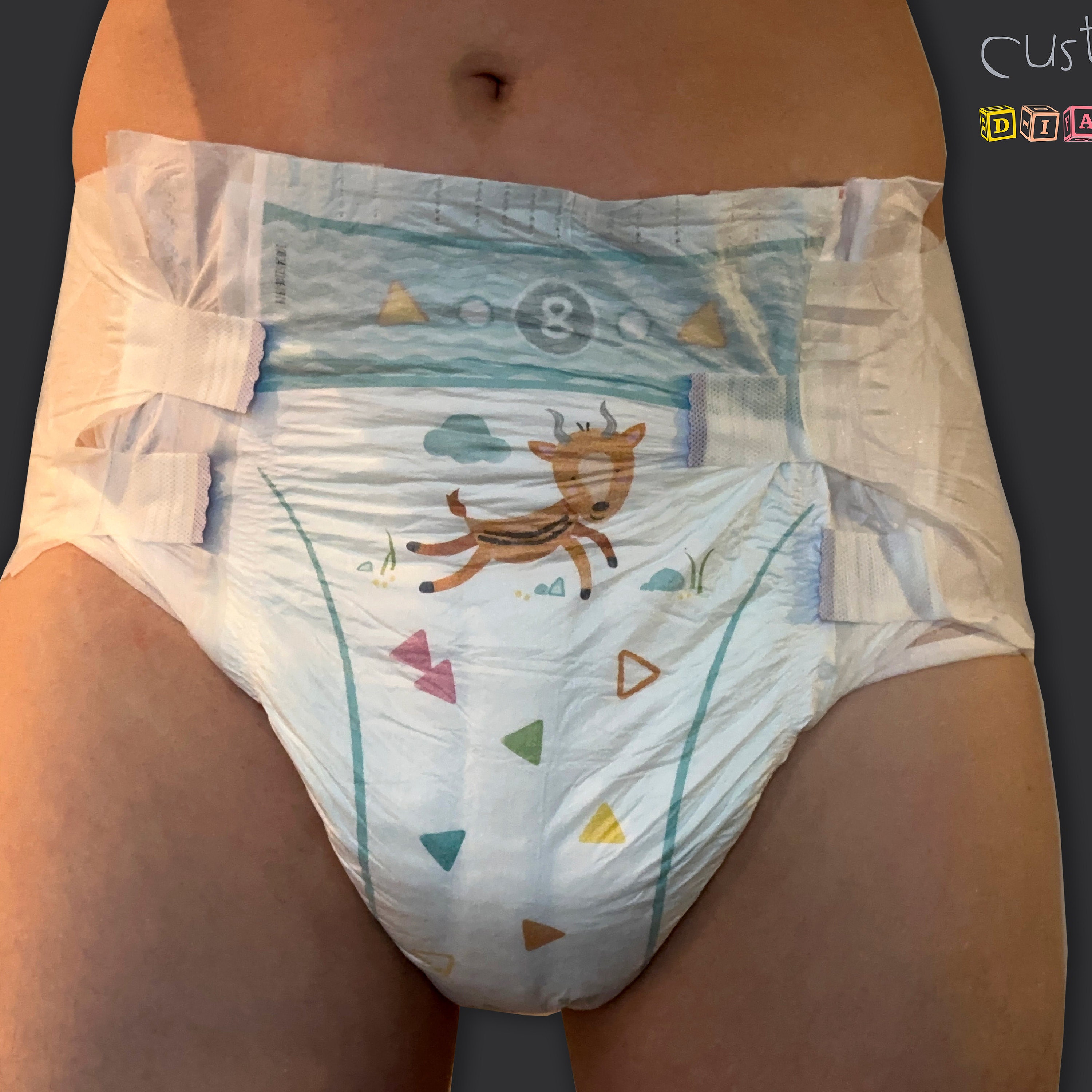 CustomZ Mr Mouse ABDL Adult Baby Pull Up Diaper - 1 x Pull Up Nappy