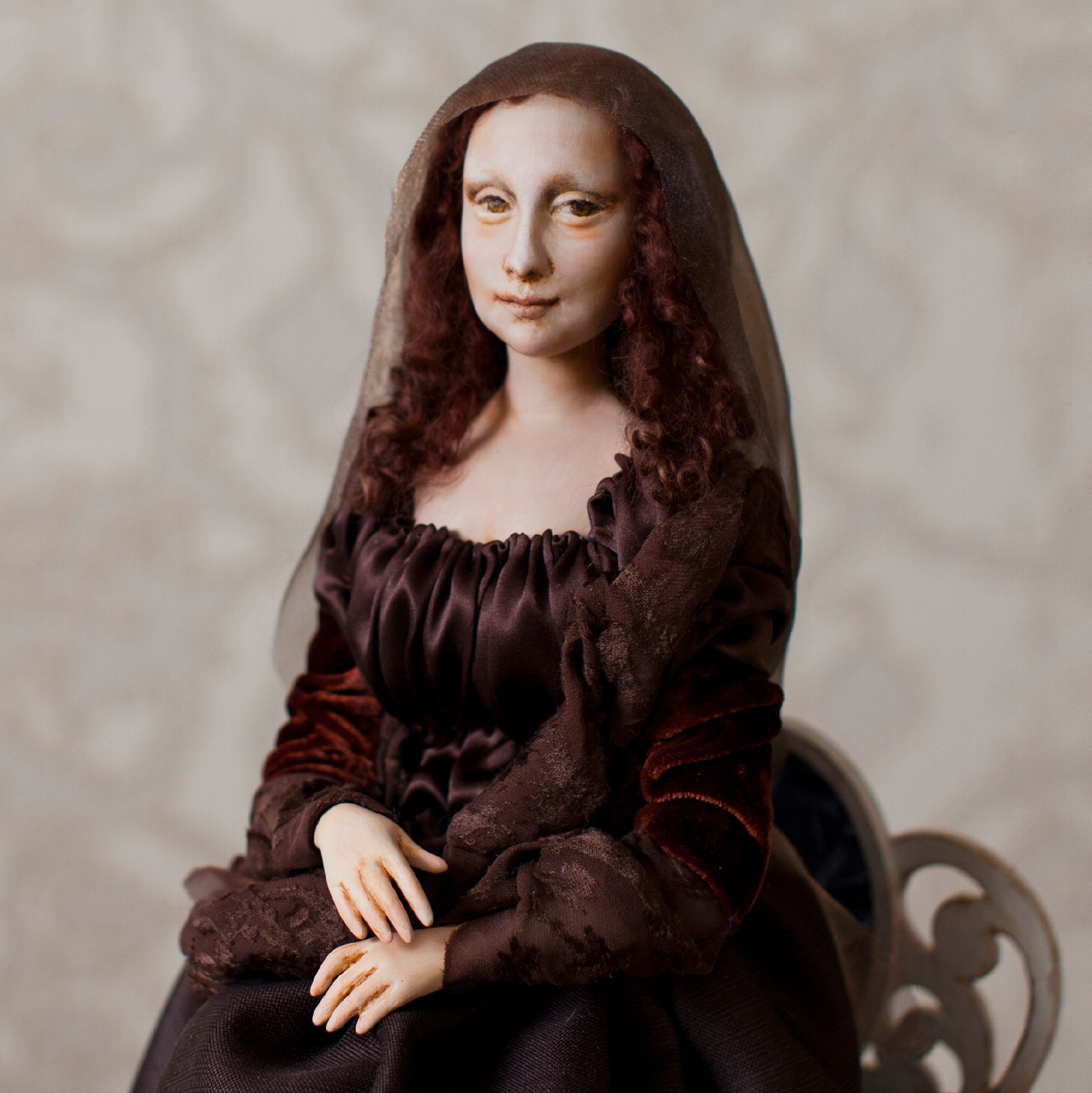 Art Doll Mona Lisa Del Giocondo Leonardo Da Vinci Christmas Etsy