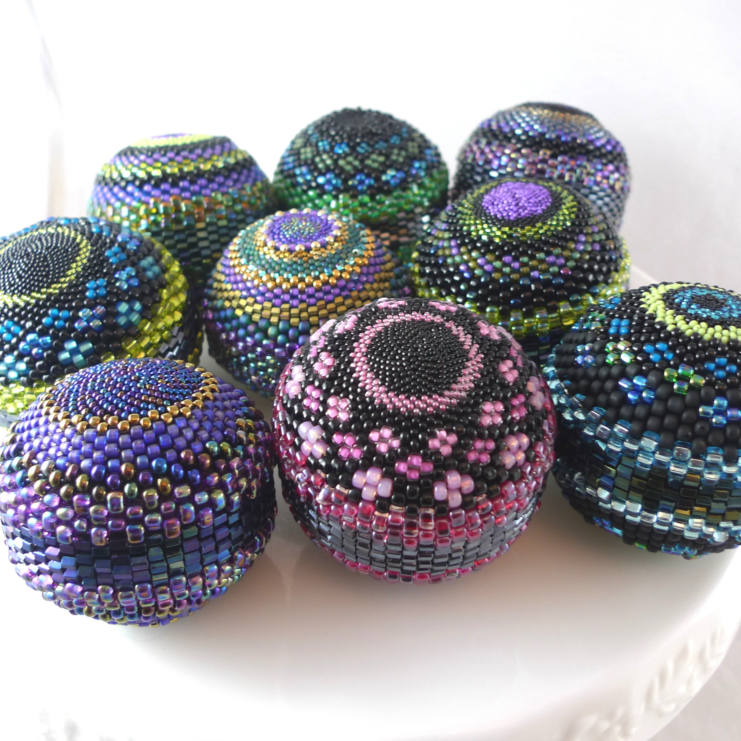 Slate Blue Yarn Pom Poms 1 Inch Decorative Ball Jewelry 