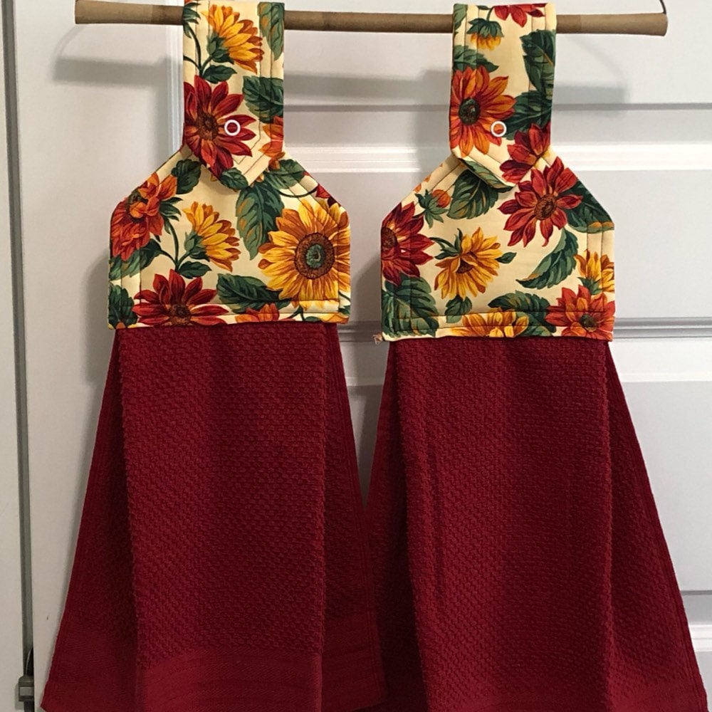 Mint green Hanging Kitchen towels print handmade with love Made in Texas Mint green Hanging Kitchen towels print handmade with love Made in Texas