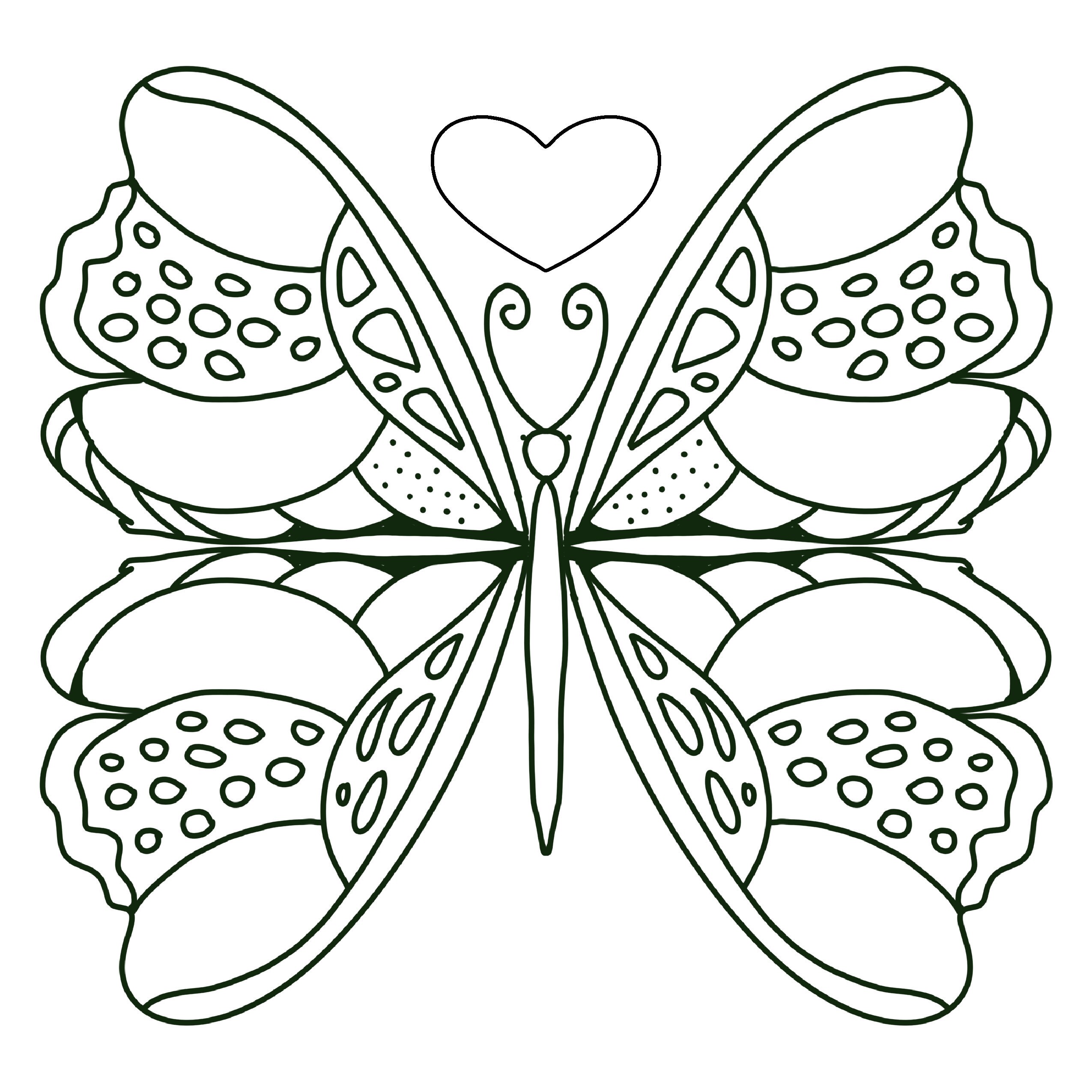 Papillons Spiroglyphics Coloring Book: 40 Spiral Coloring Pages Of  Beautiful Butterflies For Coloring And Having Fun