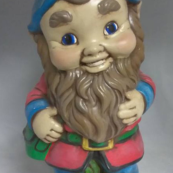 Welcome Gnome 16" x 8" Ceramic Bisque Ready to Paint 