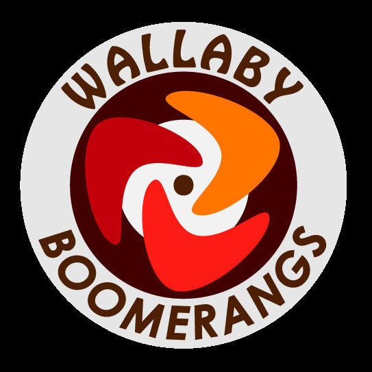 búmeran de madera Wallaby