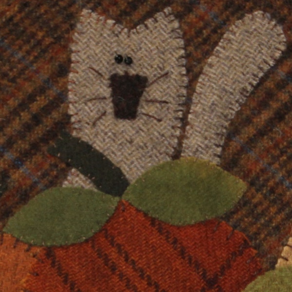 COW and BARN Rug Hooked Stocking PATTERN on Linen, Rug Hooking ...