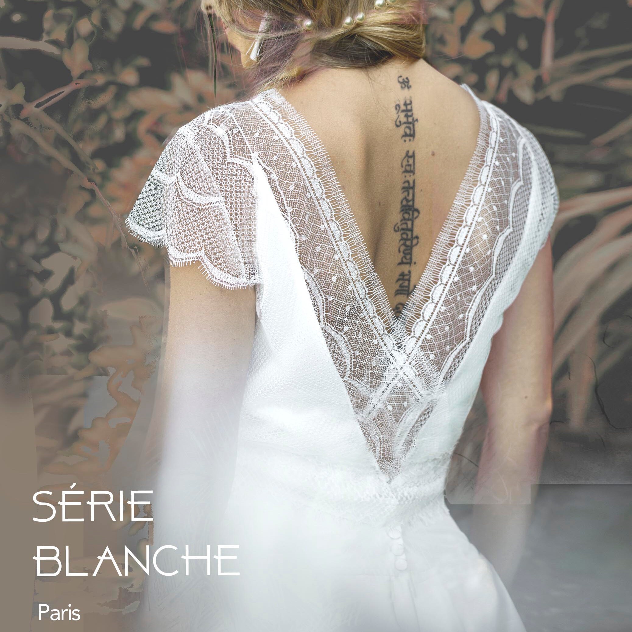 Robe De Mariée Dos Nu Plongeant Dentelle Robe MALOYA En Crèpe Et Dentelle Dos-nu - Etsy