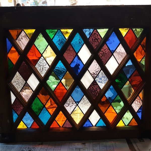 View of Beveled Glass Panel - Etsy