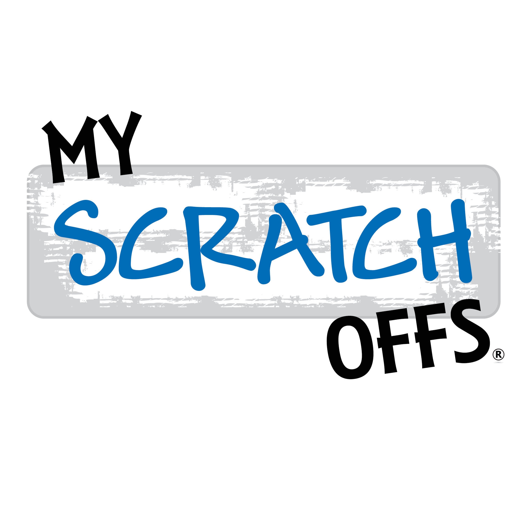 2 Circle Silver Scratch-off Stickers - SOS105