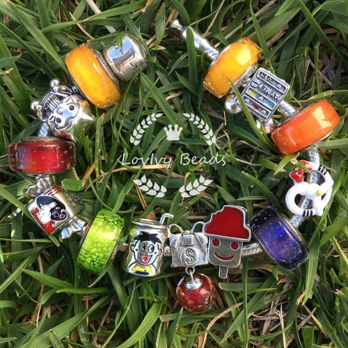 LovIvy Beads Snowman Ice Cream Silver Beads