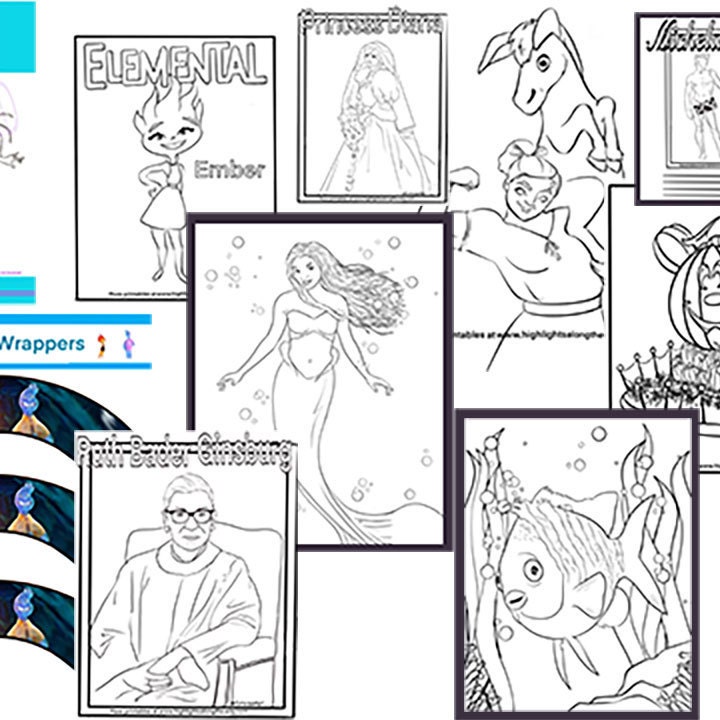 coloring pages of h2o mermaids