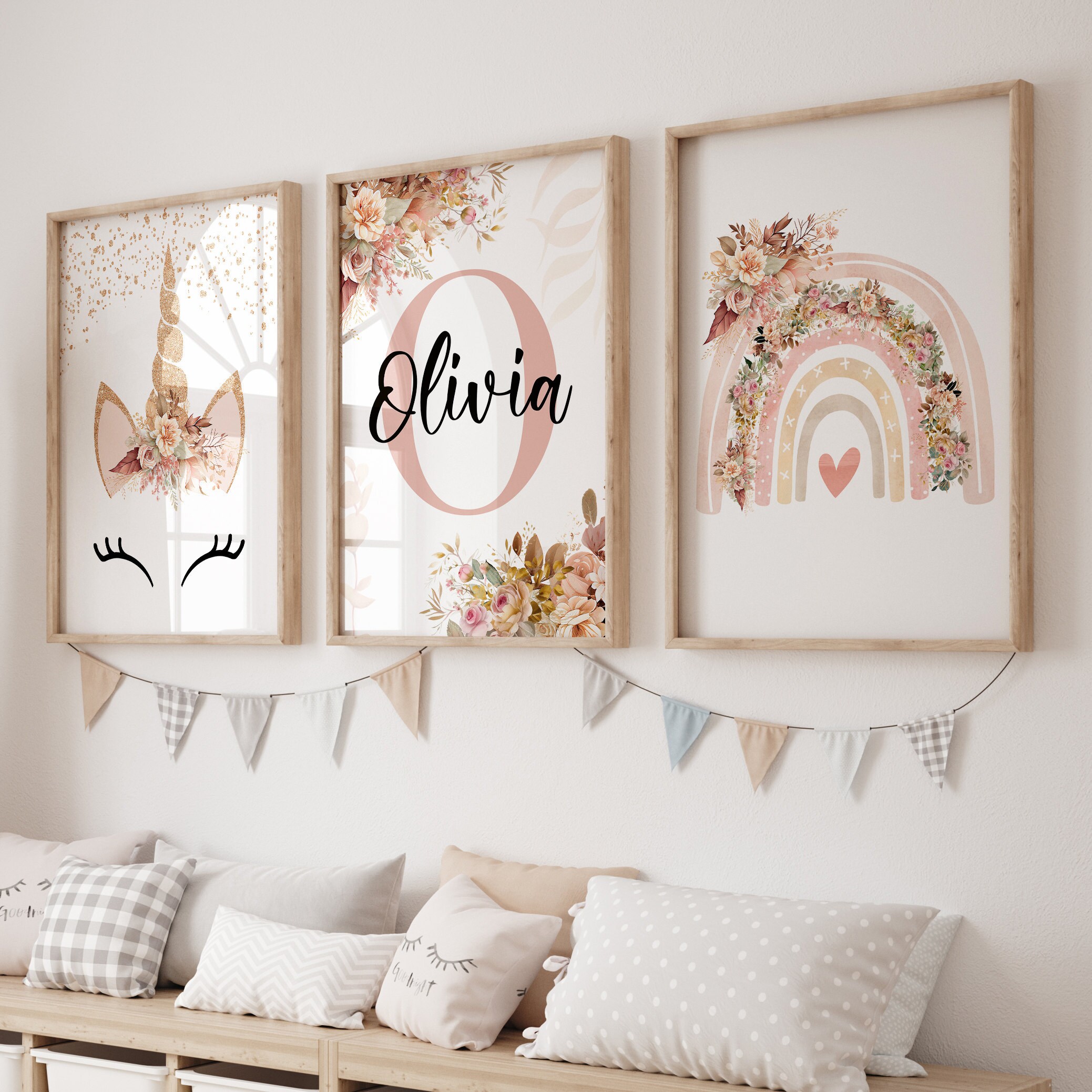 Unicorn themed cheap baby room
