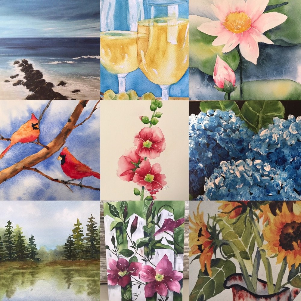 \u2018Love Never Fails,\u2019 Mixed media Mini Watercolor Artwork