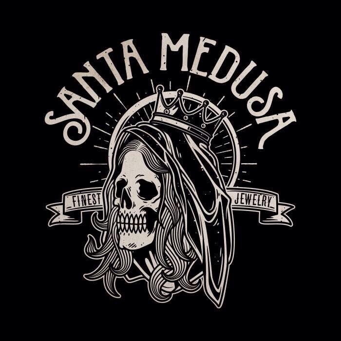 bearded biker skull key chain handmade in brass by santa medusa motorcycle Harley Davidson kustom kulture