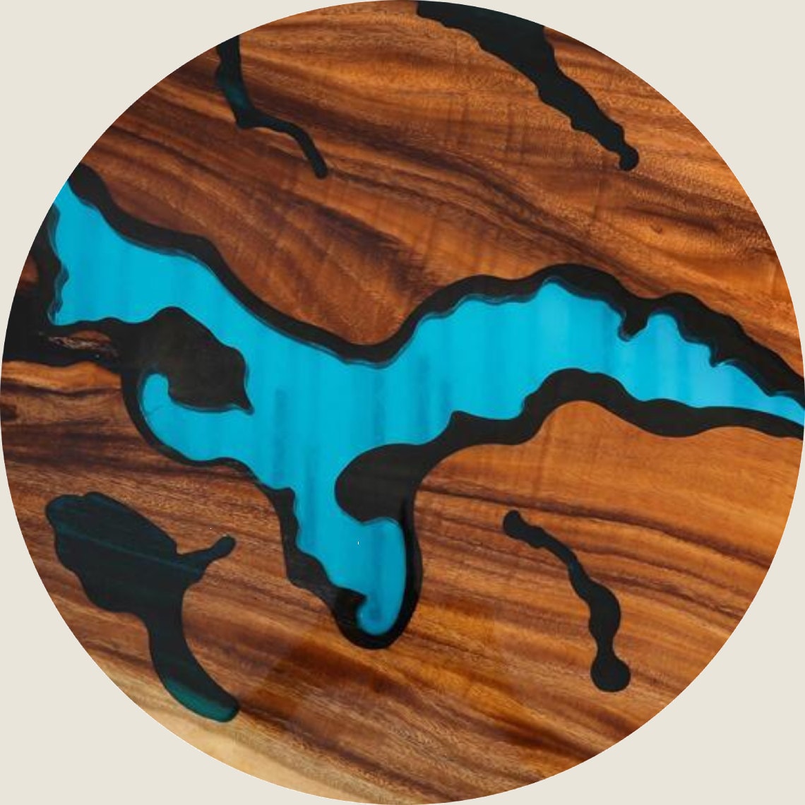 Mesa de madera de resina epoxi transparente piezas hechas a medida, wallnut  de resina epoxi, roble, arce, mesas de olivo -  México