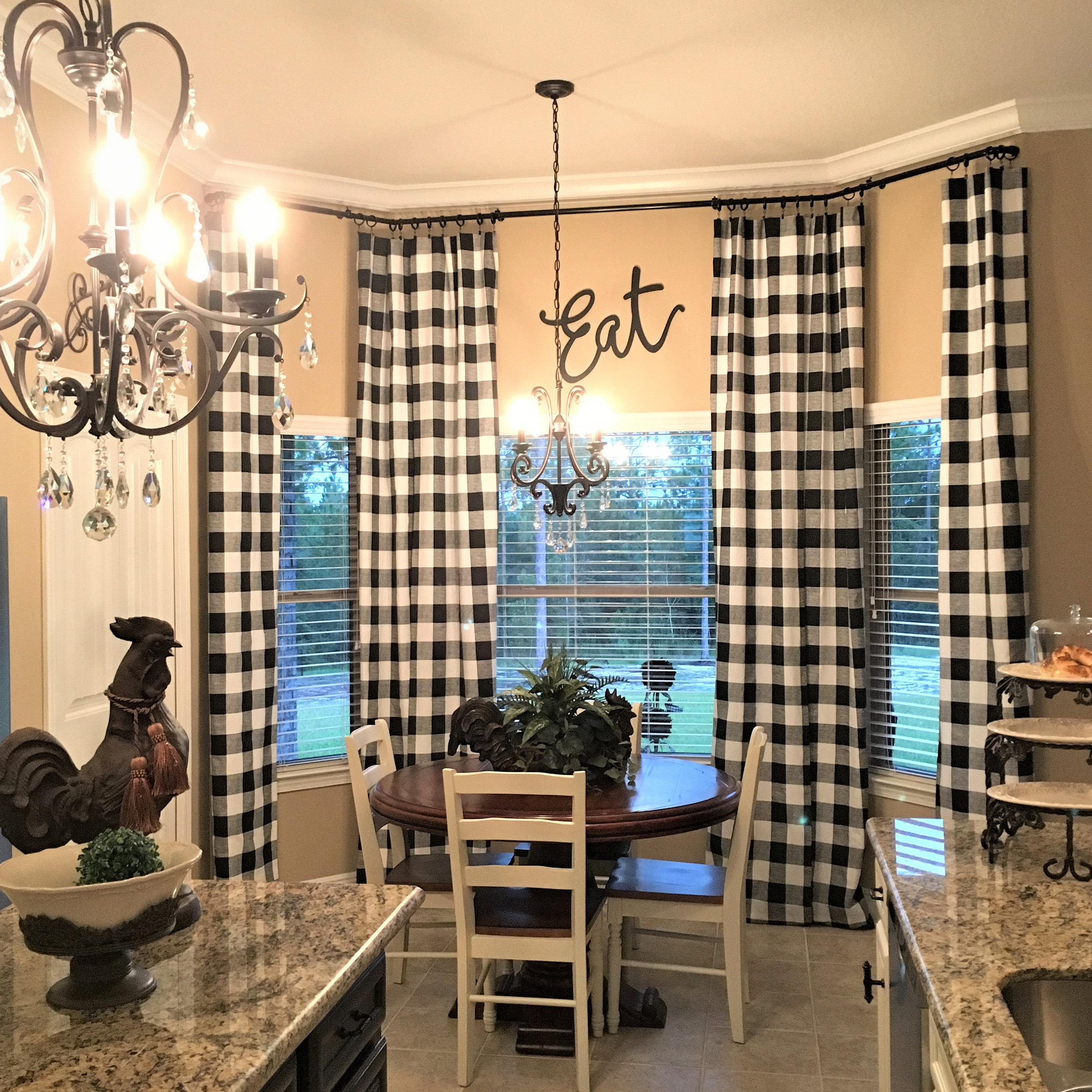 Black And Cream Ivory Buffalo Check Curtains 24 Width And 50 Etsy Black And Cream Ivory Buffalo Check Curtains 24 Width And 50 Etsy