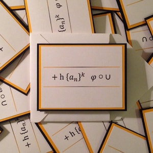 Thank You Math Themed Thank You Card Geek Thank You Card Maths Thank ...