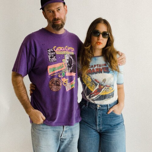 Vintage 1980s Kokanee Beer Henley T-shirt - 80s Ribbed Knit  