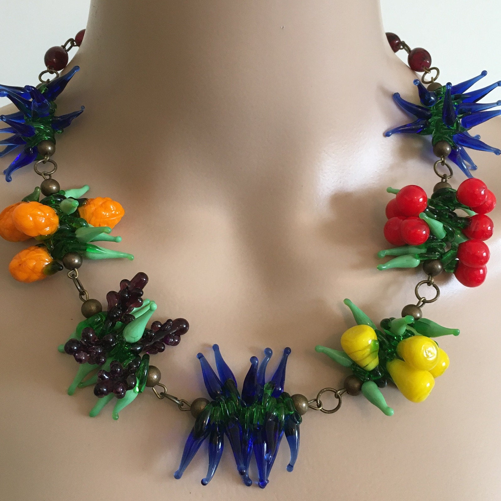 Vintage Inspired* Tiki Bamboo Hoops Tropical Birds