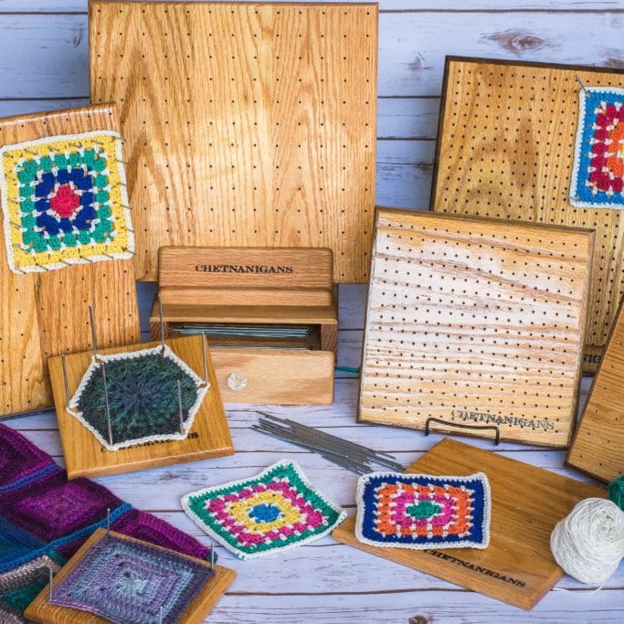 The “BlocksAll Plus” Afghan / Granny Square Crochet Blocking Board -  Chetnanigans