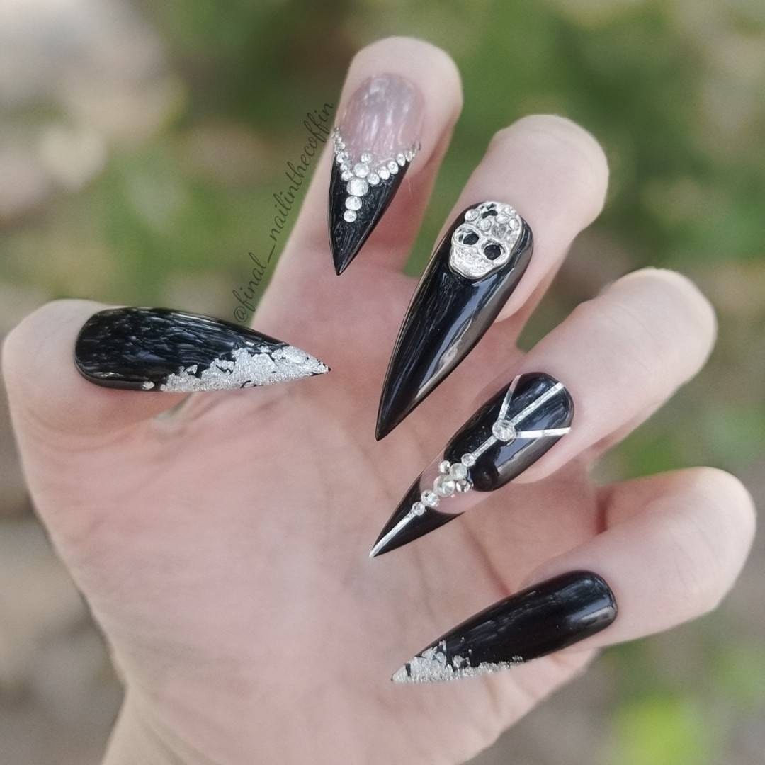 Buy Wholesale Online Girly Ouija Halloween Press On Nails Free Us Shipping Paeco Ir