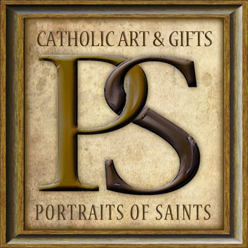 St. Scholastica Plaque & Holy Card Gift Set - Portraits of Saints