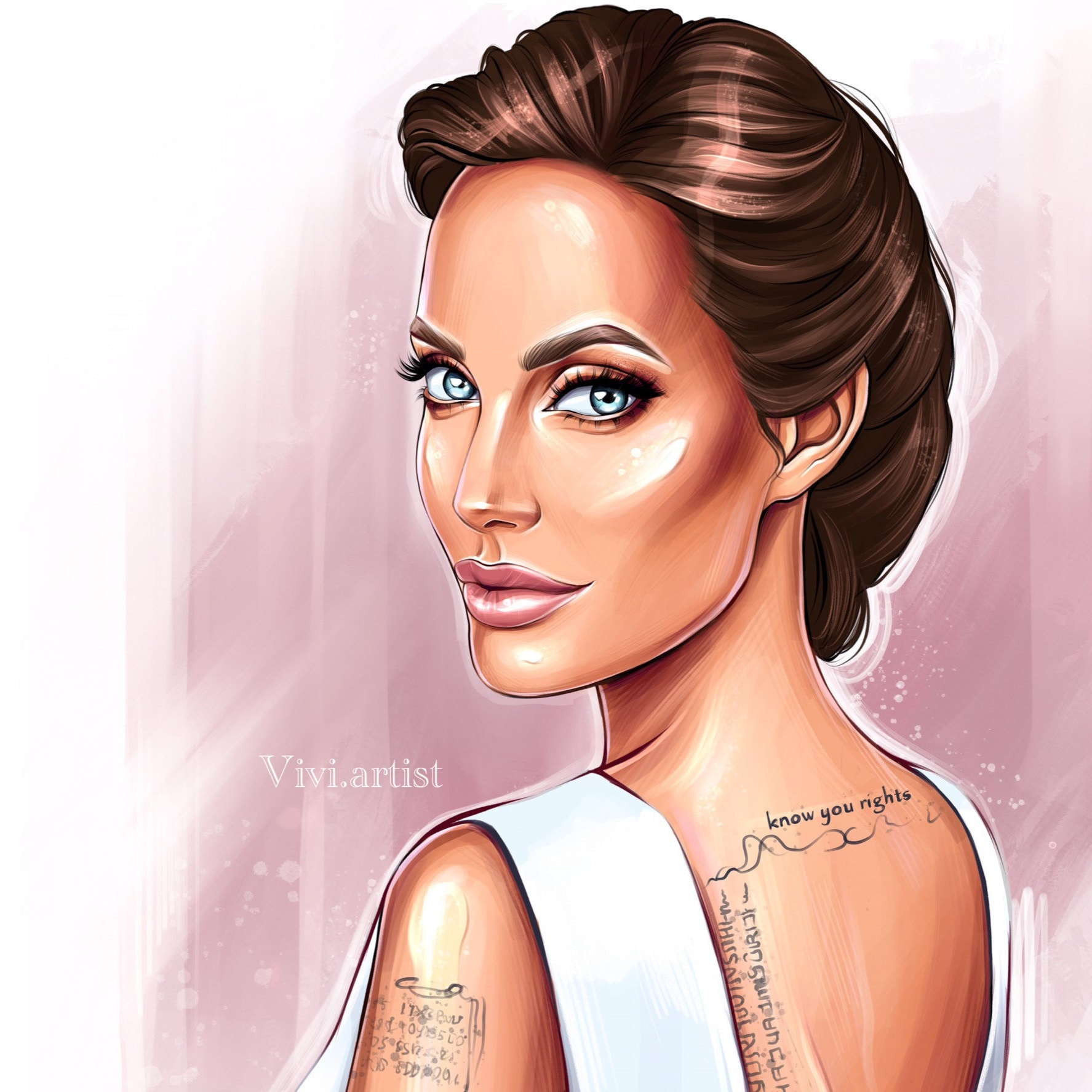 SMM Sticker Custom Digital Portrait Adobe Photoshop Illustration