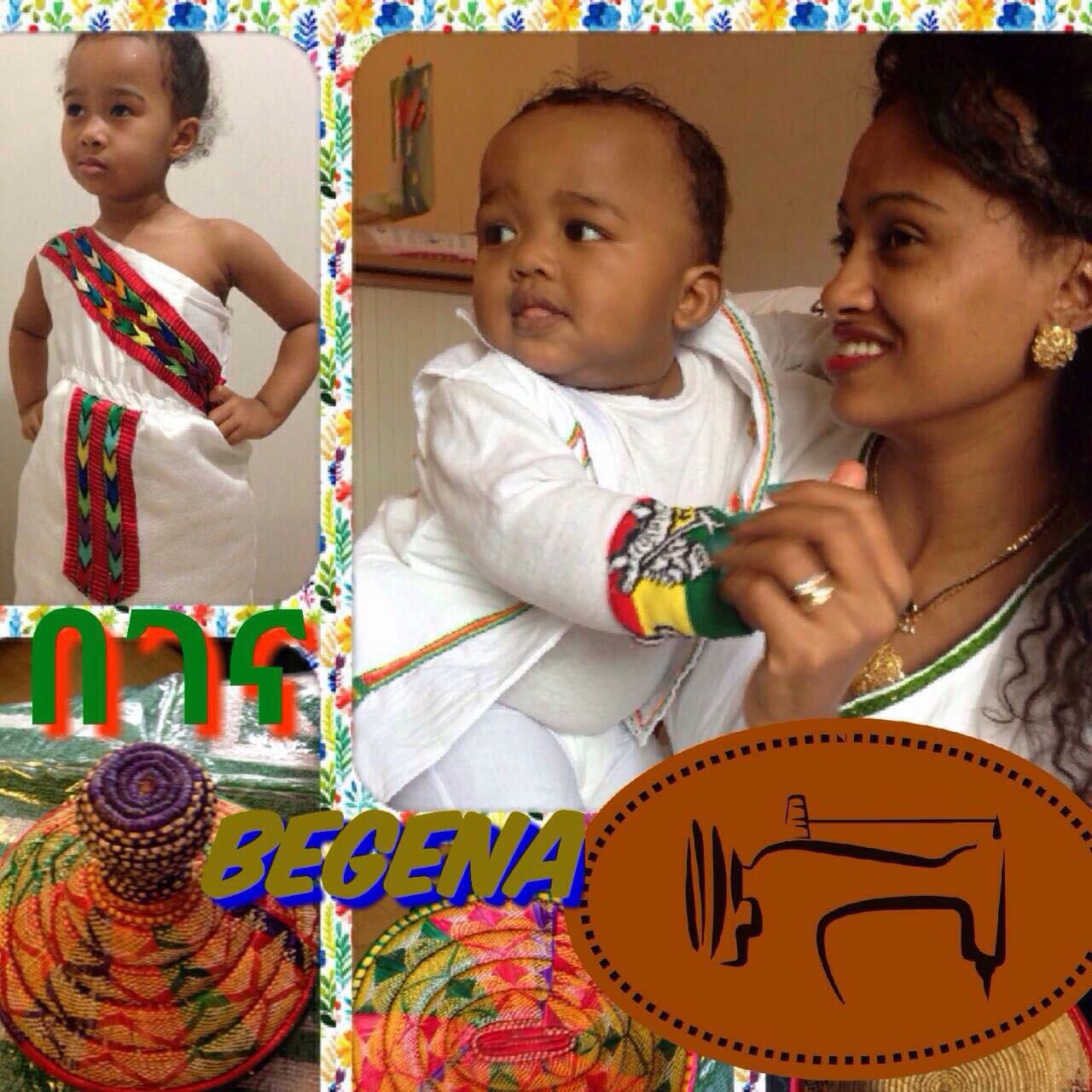 Ethiopian traditional boy shirt Hand embroidered