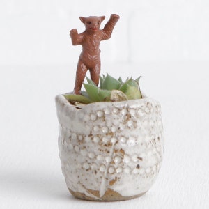 Vintage Five Tiny White Rabbit Figurines, Miniature Plastic Albino ...