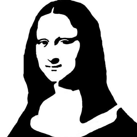 mona lisa stencil