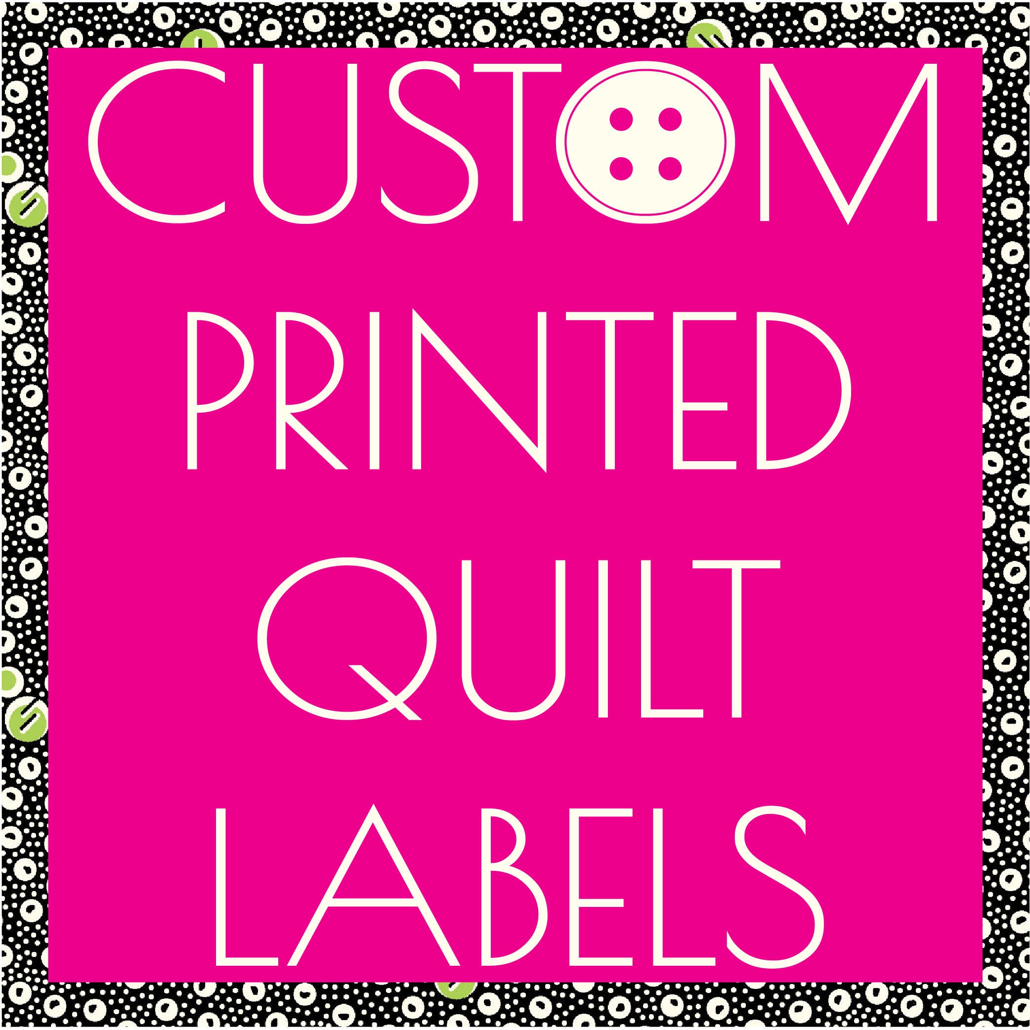 Halloween quilt labels personalized with a name, year and location