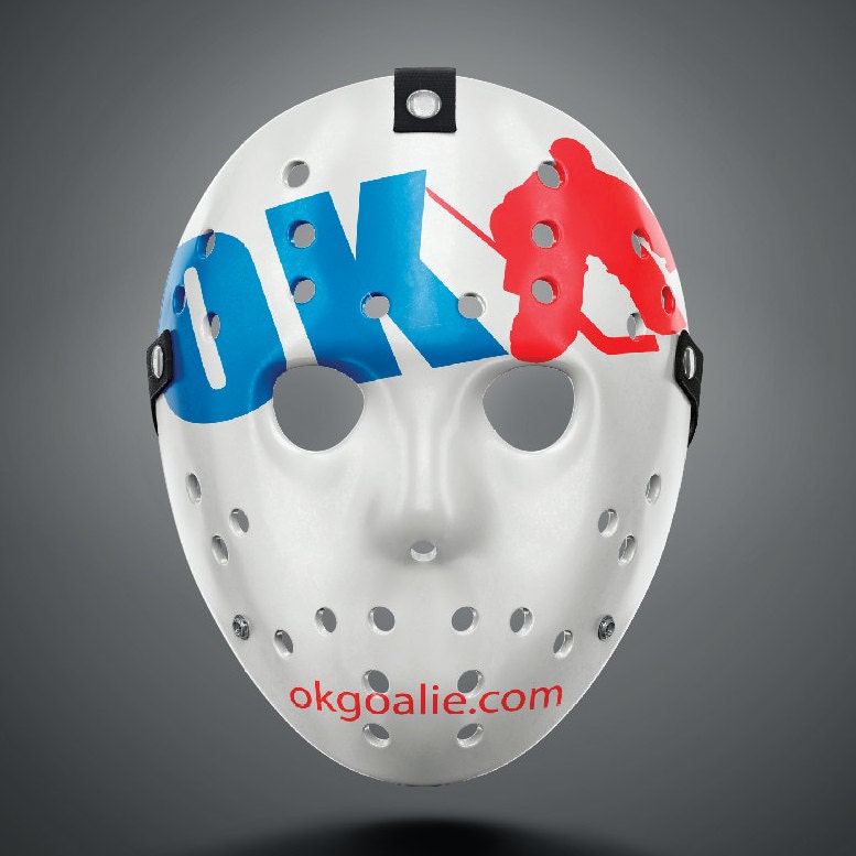 World's Okayest Goalie Hockey Jersey Blue/Black/White – okgoalie
