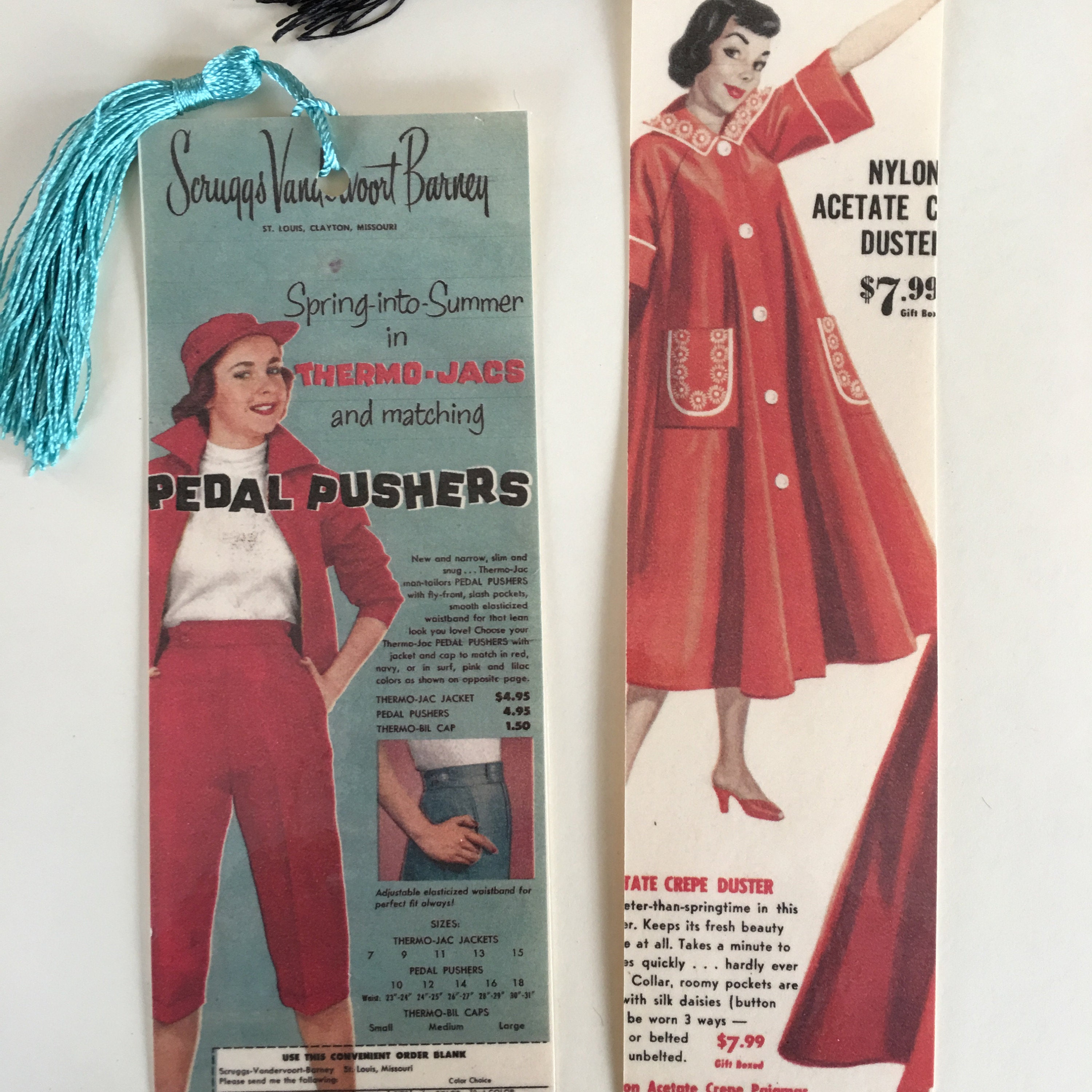 Pedal Pushers Set of Two Vintage Ad 