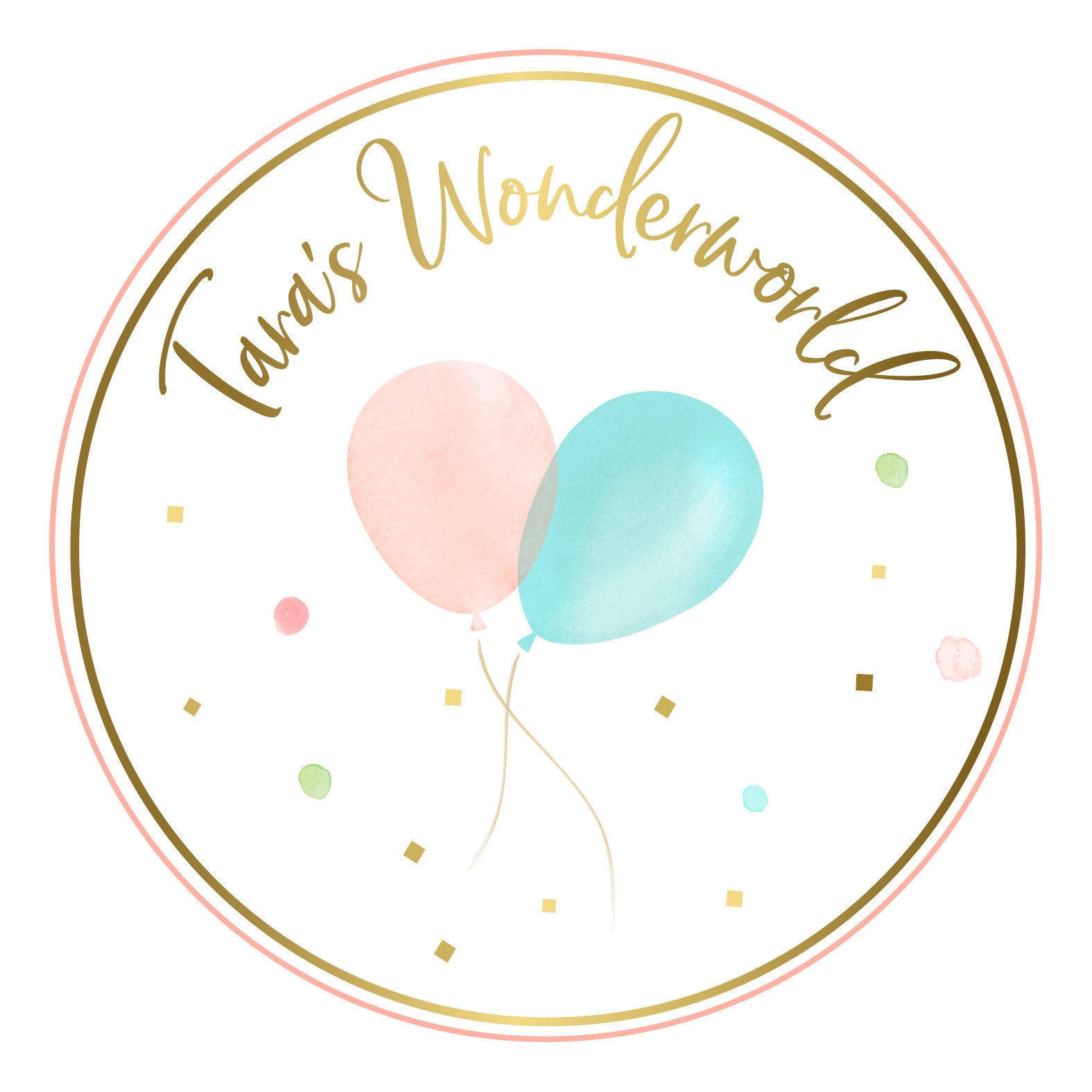 DIY Large 55 Pretty Peach and White Birthday Balloon