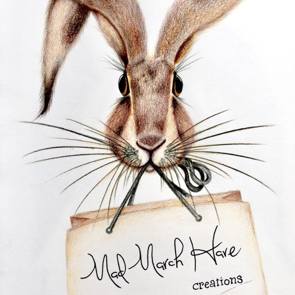 Handmade Hare's Head Letter Opener rabbit Gift Boxed ab 