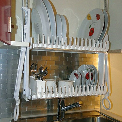 Buy CUSTOM Dish Drying Rack In-cabinet Over Sink. Static Dish Rack