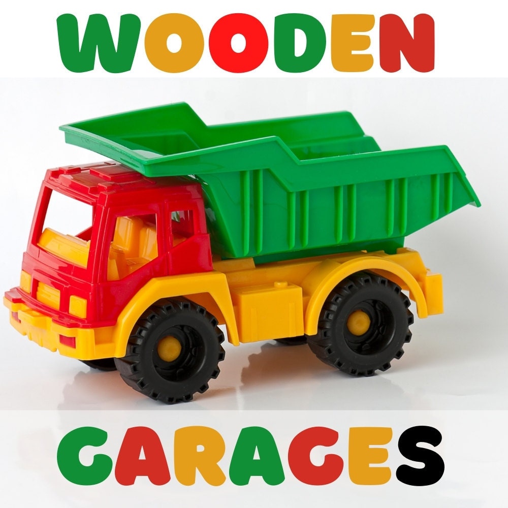 Garage de jouets, rangement de voiture de jouet en bois, Shef de