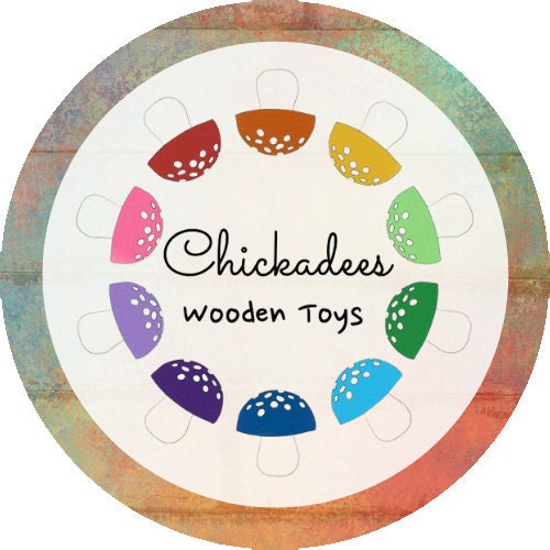 etsy chickadees wooden toys